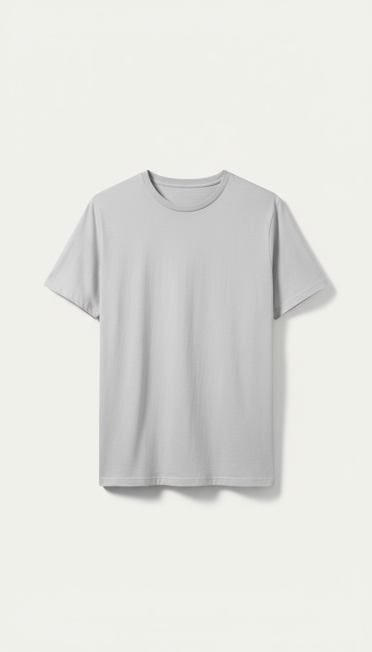 Unisex-T-Shirt in Soft Silver